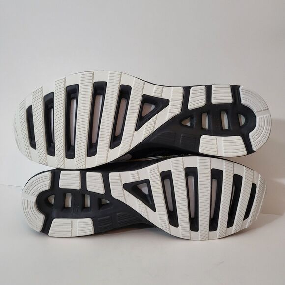 ASICS Sneakers Mens 14 FuzeX Lyte Shoes Black White Gold Athletic Casual Lace Up - Picture 7 of 9